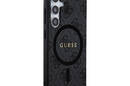 Guess 4G Collection Leather Metal Logo MagSafe - Etui Samsung Galaxy S24 (czarny) - zdjęcie 4