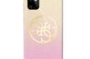 Guess Circle Glitter 4G Gradient - Etui Samsung Galaxy S20 (gold/pink) - zdjęcie 1