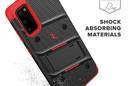 Zizo Bolt Cover - Pancerne etui Samsung Galaxy S20 oraz podstawka & uchwyt do paska (Black/Red) - zdjęcie 5
