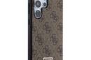 Guess 4G Triangle Strass - Etui Samsung Galaxy S24 Ultra (bršzowy) - zdjęcie 4
