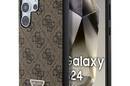 Guess 4G Triangle Strass - Etui Samsung Galaxy S24 Ultra (bršzowy) - zdjęcie 1