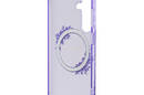 Guess IML Flowers Wreath MagSafe - Etui Samsung Galaxy S24 (fioletowy) - zdjęcie 7