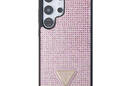 Guess Rhinestone Triangle - Etui Samsung Galaxy S24 Ultra (różowy) - zdjęcie 3
