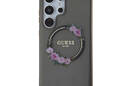 Guess IML Flowers Wreath MagSafe - Etui Samsung Galaxy S24 Ultra (czarny) - zdjęcie 3