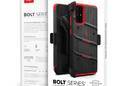 Zizo Bolt Cover - Pancerne etui Samsung Galaxy S20+ oraz podstawka & uchwyt do paska (Black/Red) - zdjęcie 8