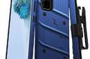 Zizo Bolt Cover - Pancerne etui Samsung Galaxy S20+ oraz podstawka & uchwyt do paska (Blue/Black) - zdjęcie 1