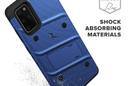 Zizo Bolt Cover - Pancerne etui Samsung Galaxy S20+ oraz podstawka & uchwyt do paska (Blue/Black) - zdjęcie 5