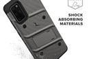 Zizo Bolt Cover - Pancerne etui Samsung Galaxy S20+ oraz podstawka & uchwyt do paska (Gun Metal Gray) - zdjęcie 5