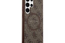 Guess 4G Collection Leather Metal Logo MagSafe - Etui Samsung Galaxy S24 Ultra (bršzowy) - zdjęcie 4