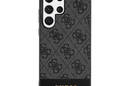 Guess 4G Bottom Stripe Metal Logo Collection - Etui Samsung Galaxy S24 Ultra (czarny) - zdjęcie 3