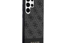 Guess 4G Bottom Stripe Metal Logo Collection - Etui Samsung Galaxy S24 Ultra (czarny) - zdjęcie 4
