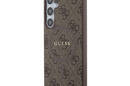 Guess 4G Collection Leather Metal Logo MagSafe - Etui Samsung Galaxy S24+ (bršzowy) - zdjęcie 2