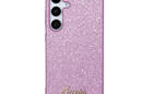Guess Glitter Flakes Metal Logo Case - Etui Samsung Galaxy S24 (fioletowy) - zdjęcie 3