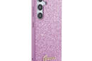 Guess Glitter Flakes Metal Logo Case - Etui Samsung Galaxy S24 (fioletowy) - zdjęcie 4