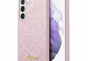 Guess Glitter Flakes Metal Logo Case - Etui Samsung Galaxy S24+ (różowy) - zdjęcie 1