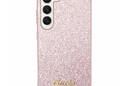 Guess Glitter Flakes Metal Logo Case - Etui Samsung Galaxy S24+ (różowy) - zdjęcie 2