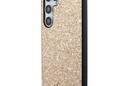 Guess Glitter Flakes Metal Logo Case - Etui Samsung Galaxy S24 (złoty) - zdjęcie 2