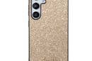 Guess Glitter Flakes Metal Logo Case - Etui Samsung Galaxy S24 (złoty) - zdjęcie 3