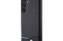 BMW Leather Carbon Blue Line - Etui Samsung Galaxy S24+ (czarny) - zdjęcie 2