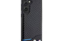 BMW Leather Carbon Blue Line - Etui Samsung Galaxy S24+ (czarny) - zdjęcie 4