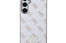 Guess 4G Triangle Metal Logo - Etui Samsung Galaxy S24+ (biały) - zdjęcie 3
