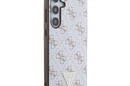 Guess 4G Triangle Metal Logo - Etui Samsung Galaxy S24+ (biały) - zdjęcie 4