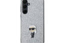 Karl Lagerfeld Fixed Glitter Ikonik Logo Metal Pin - Etui Samsung Galaxy A55 5G (srebrny) - zdjęcie 3