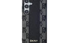 DKNY Leather Checkered Mono Pattern MagSafe - Etui Samsung Galaxy S24 (czarny) - zdjęcie 3