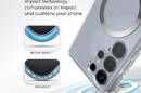 Speck Presidio Perfect-Clear Magnet - Etui Samsung Galaxy S25 Ultra MagSafe (Clear / Chrome Finish / Serene Silver) - zdjęcie 3