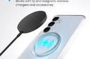 Speck Presidio Perfect-Clear Magnet - Etui Samsung Galaxy S25+ / S24+ MagSafe (Clear / Chrome Finish / Serene Silver) - zdjęcie 2