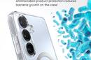 Speck Presidio Perfect-Clear Magnet - Etui Samsung Galaxy S25+ / S24+ MagSafe (Clear / Chrome Finish / Serene Silver) - zdjęcie 4
