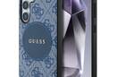 Guess 4G Round Patch Classic Logo MagSafe - Etui do Samsung Galaxy S25 (niebieski) - zdjęcie 1
