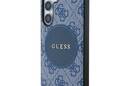 Guess 4G Round Patch Classic Logo MagSafe - Etui do Samsung Galaxy S25 (niebieski) - zdjęcie 2