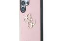 Guess Grained Big 4G Logo Small Classic Logo - Etui do Samsung Galaxy S25 Ultra (różowy) - zdjęcie 2