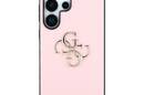 Guess Grained Big 4G Logo Small Classic Logo - Etui do Samsung Galaxy S25 Ultra (różowy) - zdjęcie 3