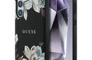Guess Grained Printed Flower Pattern MagSafe - Etui do Samsung Galaxy S25 (czarny) - zdjęcie 1