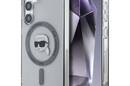 Karl Lagerfeld Button Karl Head Printed Logo MagSafe - Etui Samsung Galaxy S25 (czarny) - zdjęcie 1