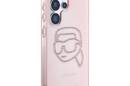 Karl Lagerfeld Rhinestones Karl Head Logo - Etui Samsung Galaxy S25 Ultra (różowy) - zdjęcie 4