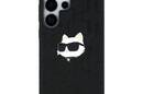 Karl Lagerfeld Leather Monogram Pin Logo Choupette Head - Etui Samsung Galaxy S25 Ultra (czarny) - zdjęcie 3
