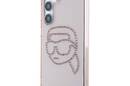 Karl Lagerfeld Rhinestones Karl Head Logo - Etui Samsung Galaxy S25 (różowy) - zdjęcie 2