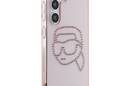 Karl Lagerfeld Rhinestones Karl Head Logo - Etui Samsung Galaxy S25 (różowy) - zdjęcie 4