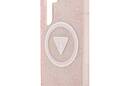 Guess 4G Glitter Triangle Buttons MagSafe - Etui do Samsung Galaxy S25 (różowy) - zdjęcie 6