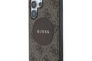 Guess 4G Round Patch Classic Logo MagSafe - Etui do Samsung Galaxy S25 Ultra (bršzowy) - zdjęcie 2