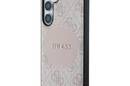 Guess 4G Round Patch Classic Logo MagSafe - Etui do Samsung Galaxy S25 (różowy) - zdjęcie 2