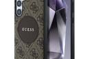 Guess 4G Round Patch Classic Logo MagSafe - Etui do Samsung Galaxy S25 (bršzowy) - zdjęcie 1