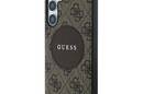 Guess 4G Round Patch Classic Logo MagSafe - Etui do Samsung Galaxy S25 (bršzowy) - zdjęcie 2