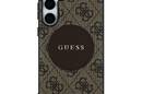 Guess 4G Round Patch Classic Logo MagSafe - Etui do Samsung Galaxy S25 (bršzowy) - zdjęcie 3