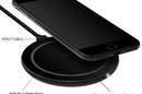 PURO Wireless Charging Station Qi - Bezprzewodowa ładowarka indukcyjna Qi do iPhone i Android, 5 W (czarny) - zdjęcie 2