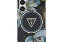 Guess Glitter Flowers Triangle Buttons MagSafe - Etui do Samsung Galaxy S25 (czarny) - zdjęcie 3