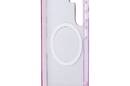 Guess Glitter Flowers Triangle Buttons MagSafe - Etui do Samsung Galaxy S25 (fioletowy) - zdjęcie 7